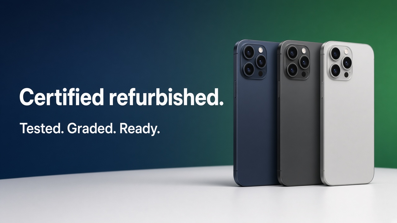 Certified refurbished phones. Tested, graded, and ready.